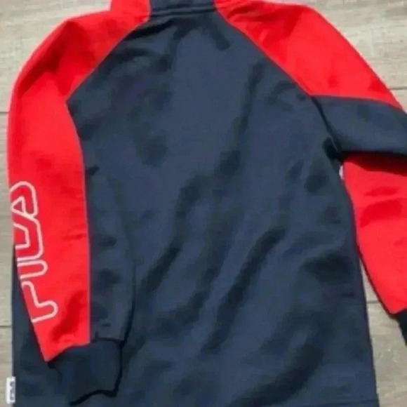 Fila Red And Black Full Zip Soccer Baseball Warm Up Jacket‎ Boys Sz 5/6 EUC - Picture 7 of 12